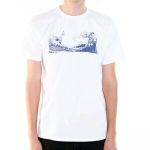 Popkiller Artist Series Street Hyakkei Hokusai Surf Classic T-shirt Small Mens